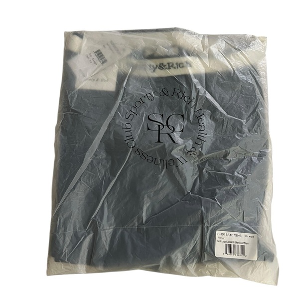 Sporty & Rich Serfi Logo Cable Knit Bike Shorts - Picture 6 of 6